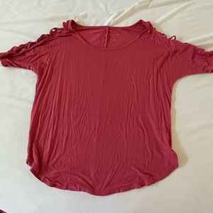 New York and company pink shirt